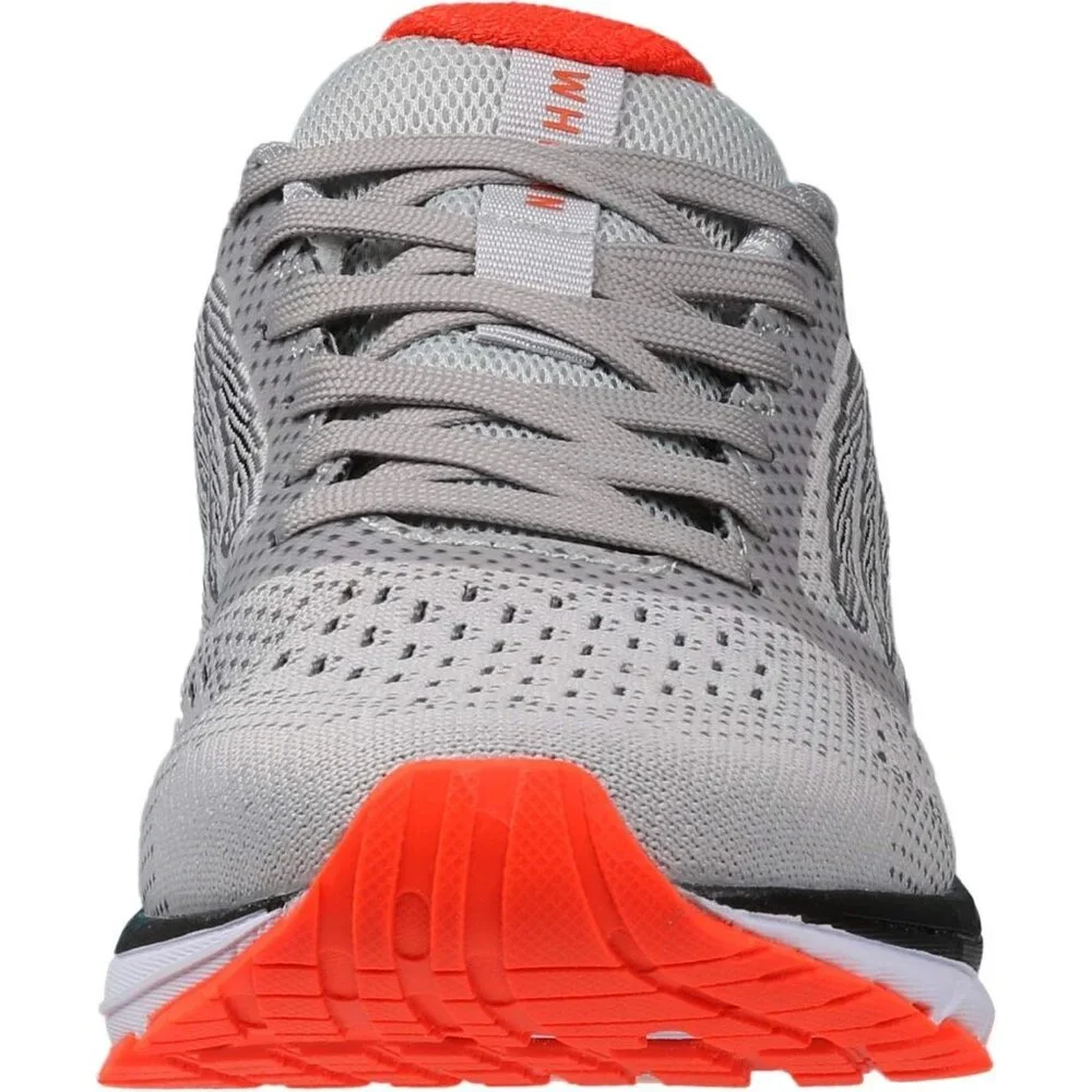 Men's Light Grey Supportive Running Shoes Cushioned Athletic Lace Up Sneakers